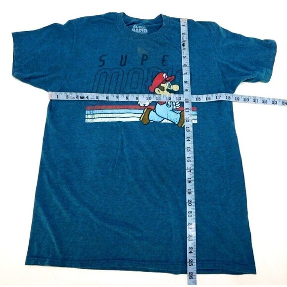 Super Mario blue T shirt size M - Picture 2 of 5